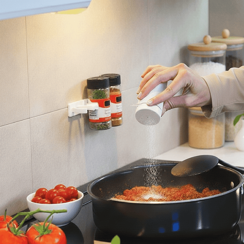 Support Épices Adhésif- Clip Pots