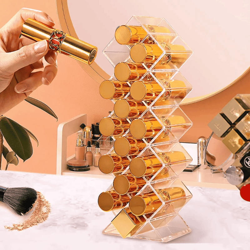 Organisateur salle de bain pour rouges à lèvres