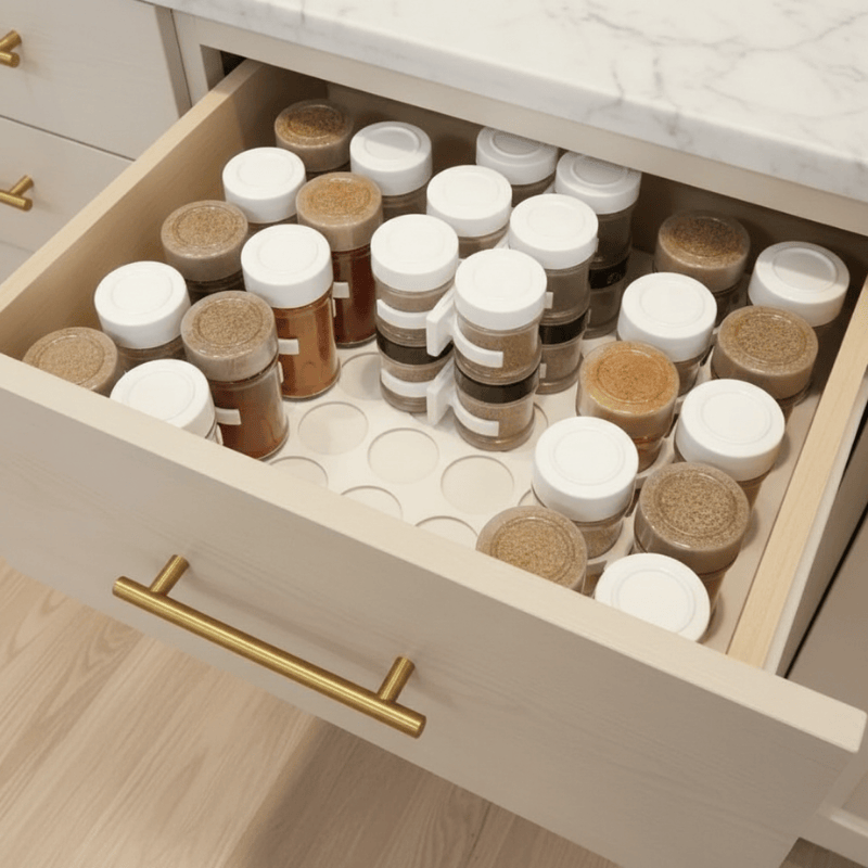 Support Épices Adhésif- Clip Pots