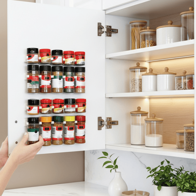 Support Épices Adhésif- Clip Pots