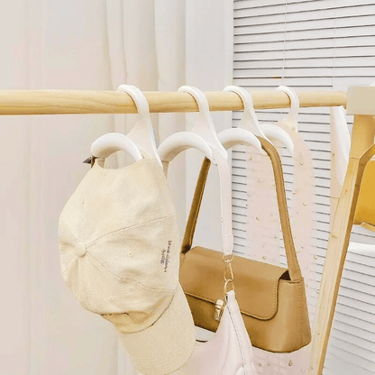 Support pour accessoires – cintres polyvalents pour gain de place dans la garde-robe, idéal pour foulards et sacs à main