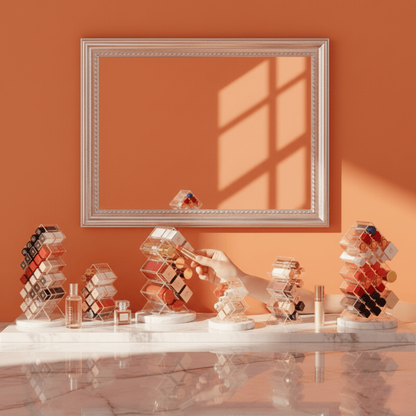 Organisateur Maquillage  – Boîte à Rouge à Lèvres Zinnia