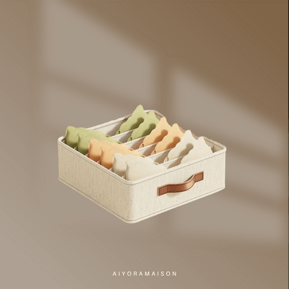 Boîte de rangement en tissu écologique pour lingerie, chaussettes et autres articles de lingerie