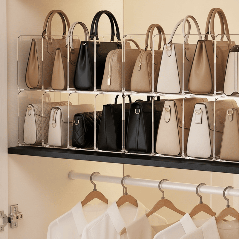 Support de rangement pour sacs à main dans un placard